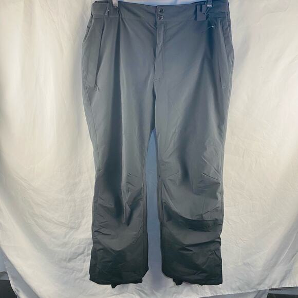 Columbia Women's omni-tech arctic trip ski snow pants black gray charcoal‎ XL - Picture 1 of 7